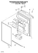 Part Location Diagram of 2304918 Whirlpool Door Shelf Bin