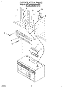 INSTALLATION Diagram and Parts List for MH6110XBB2  Whirlpool Microwave