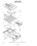 SHELF Diagram and Parts List for ET16AKXRWR0  Whirlpool Refrigerator