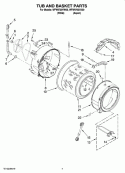 Part Location Diagram of W10243941 Whirlpool TUB-OUTER