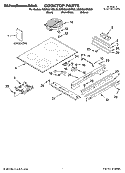 COOKTOP PARTS Diagram and Parts List for KESK901SSS00  KitchenAid Range