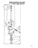 BRAKE AND DRIVE TUBE Diagram and Parts List for CA1752XWN0  Whirlpool Washer