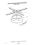 LOWER WASHARM AND STRAINER Diagram and Parts List for 4KPDI620T3  KitchenAid Dishwasher
