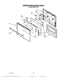 UPPER OVEN DOOR Diagram and Parts List for KEBI271WBL1  KitchenAid Wall Oven