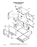 LOWER OVEN Diagram and Parts List for KEBS277XBL2  KitchenAid Wall Oven