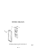 CONTROL PANEL Diagram and Parts List for MW8650XS2  Whirlpool Microwave