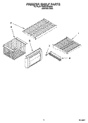 FREEZER SHELF PARTS Diagram and Parts List for KSSC36QMS02  KitchenAid Refrigerator