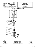 MOTOR AND DRIVE, LIT/OPTIONAL Diagram and Parts List for TF4700XXP0  Whirlpool Trash Compactor
