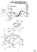 MACHINE BASE Diagram and Parts List for 8LSP8245AN1  Whirlpool Washer
