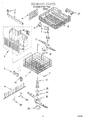 Part Location Diagram of W10728160 Whirlpool Tine Row