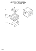 INTERNAL OVEN Diagram and Parts List for RBD275PDB8  Whirlpool Wall Oven