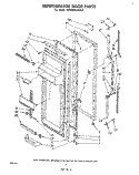REFRIGERATOR DOOR Diagram and Parts List for ED22MK1LWR0  Whirlpool Refrigerator