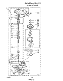 GEARCASE Diagram and Parts List for LA7900XSW2  Whirlpool Washer