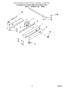 FREEZER CONTROL PANEL Diagram and Parts List for KSSP42QFB05  KitchenAid Refrigerator
