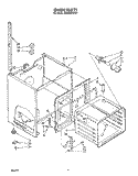 OVEN Diagram and Parts List for RM988PXVM1  Whirlpool Microwave Oven Combo