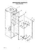 REFRIGERATOR LINER Diagram and Parts List for KSSS42DWX00  KitchenAid Refrigerator