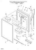 REFRIGERATOR DOOR Diagram and Parts List for KTRS22MFAL00  KitchenAid Refrigerator