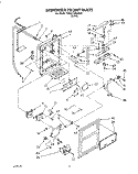 DISPENSER FRONT Diagram and Parts List for 3VED27DQAW00  Whirlpool Refrigerator