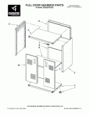 FULL DOOR GEARBOX PARTS Diagram and Parts List for GAGB28FDXG00  Whirlpool Cabinet