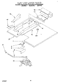 VENT AND LATCH Diagram and Parts List for KEBS107BBL0  KitchenAid Wall Oven