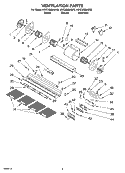 SECTION Diagram and Parts List for KWCU285HBT0  KitchenAid Range Hood