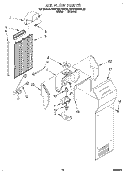 AIR FLOW Diagram and Parts List for KSRP22KDAL02  KitchenAid Refrigerator