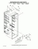 REFRIGERATOR LINER PARTS Diagram and Parts List for CS22CFXTS02  Crosley Refrigerator