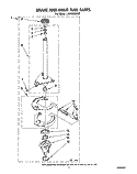 BRAKE AND DRIVE TUBE Diagram and Parts List for LA5705XWN0  Whirlpool Washer