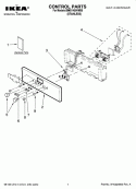 CONTROL PARTS Diagram and Parts List for IBMS1450VMS0  Whirlpool Microwave