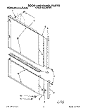 DOOR AND PANEL Diagram and Parts List for KUDJ23HYWH1  KitchenAid Dishwasher