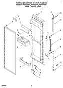 REFRIGERATOR DOOR Diagram and Parts List for ED22DKXDN01  Whirlpool Refrigerator
