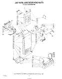 Part Location Diagram of 1111214 Whirlpool Evaporator, Cover