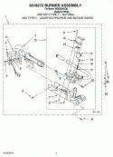 8318272 BURNER ASSEMBLY Diagram and Parts List for WGD5590VQ0  Whirlpool Dryer