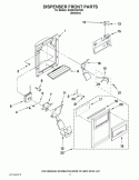 Part Location Diagram of W10139685 Whirlpool GRILLE
