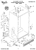 CABINET Diagram and Parts List for 4ED20ZKXDN00  Whirlpool Refrigerator