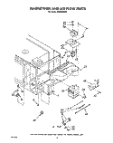 MAGNETRON AND AIR FLOW Diagram and Parts List for RM288PXV3  Whirlpool Microwave Oven Combo