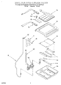BROILER AND OVEN BURNER Diagram and Parts List for KGRT507FAL0  KitchenAid Range