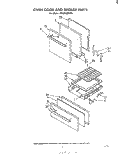 Part Location Diagram of 879083 Whirlpool Panel, Oven Door (Toast)