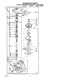 GEARCASE Diagram and Parts List for 4CA2762XWW0  Whirlpool Washer