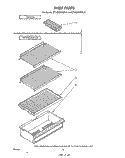SHELF Diagram and Parts List for ET14DCXRWR0  Whirlpool Refrigerator