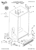 CABINET, LITERATURE Diagram and Parts List for ED22TEXHW00  Whirlpool Refrigerator