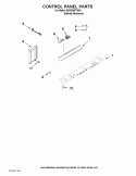 CONTROL PANEL PARTS Diagram and Parts List for KSSO36FTX04  KitchenAid Refrigerator