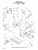 UNIT PARTS Diagram and Parts List for KBRS20EVBL3  KitchenAid Refrigerator