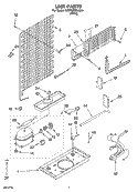 UNIT PARTS Diagram and Parts List for 5VET8WPKLQ04  Whirlpool Refrigerator