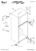 CABINET PARTS Diagram and Parts List for ET6WSKXST02  Whirlpool Refrigerator