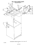TOP AND CABINET , LITERATURE AND OPTIONAL Diagram and Parts List for LA6000XPW5  Whirlpool Washer