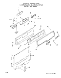 BACKGUARD Diagram and Parts List for 2374W1A  Roper Range