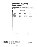 BACKGUARD Diagram and Parts List for 1355W0A  Roper Range