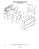 UPPER OVEN DOOR Diagram and Parts List for RB170PXL0  Whirlpool Wall Oven