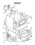 SECTION Diagram and Parts List for LE6098XSW1  Whirlpool Dryer